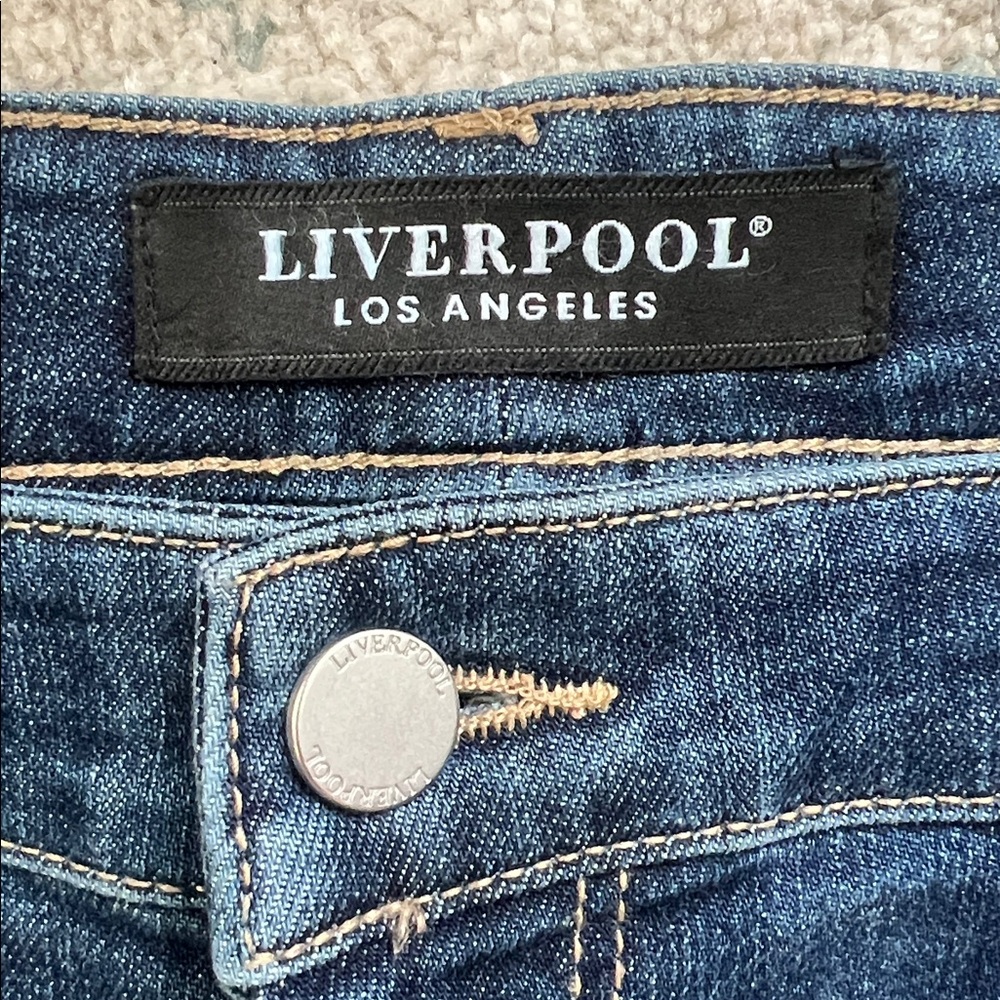 Liverpool Los Angeles Frayed Crop Skinny Jeans - Picture 3 of 16